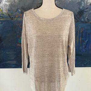 C&C California linen long sleeve light top